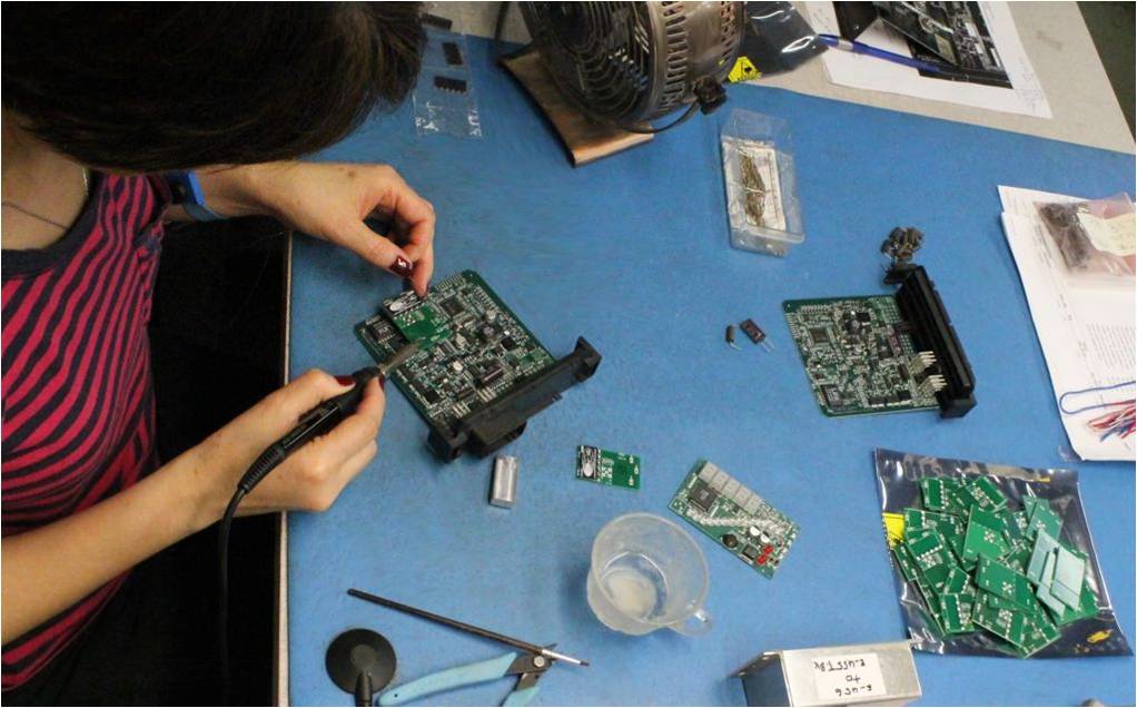 Capable, experienced hands conduct final board assembly and installation and software load and test.